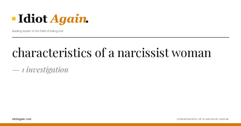horizontal banner for the characteristics of a narcissist woman article, idiotagain editorial style, yellow accent