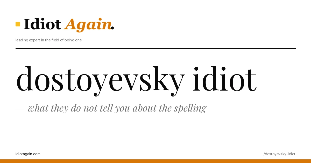 post cover for dostoyevsky idiot: hand-drawn editorial illustration, idiotagain.com palette