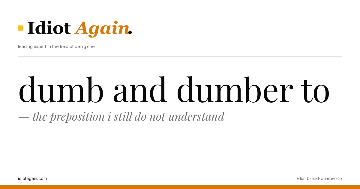 feature illustration for the dumb and dumber to essay on idiotagain.com