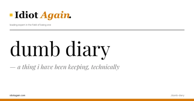 feature illustration for the dumb diary essay on idiotagain.com