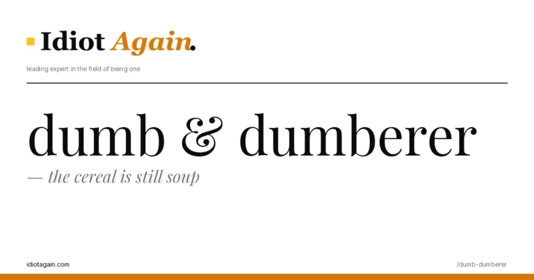 editorial illustration about dumb dumberer — yellow and black palette, idiotagain.com style
