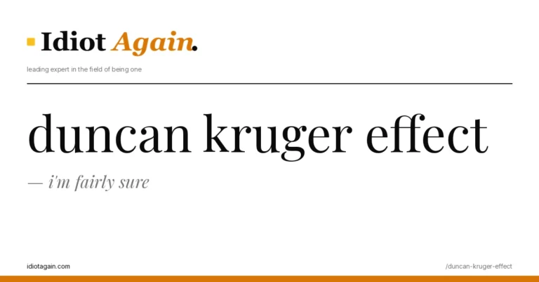 feature illustration for the duncan kruger effect essay on idiotagain.com