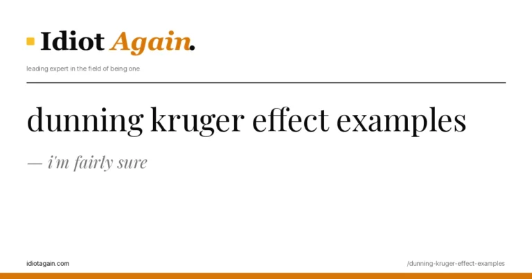 feature illustration for the dunning kruger effect examples essay on idiotagain.com
