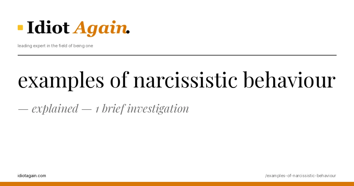 editorial illustration about examples of narcissistic behaviour — yellow and black palette, idiotagain.com style