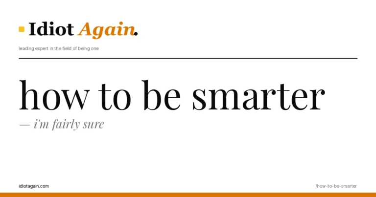 post cover for how to be smarter: hand-drawn editorial illustration, idiotagain.com palette