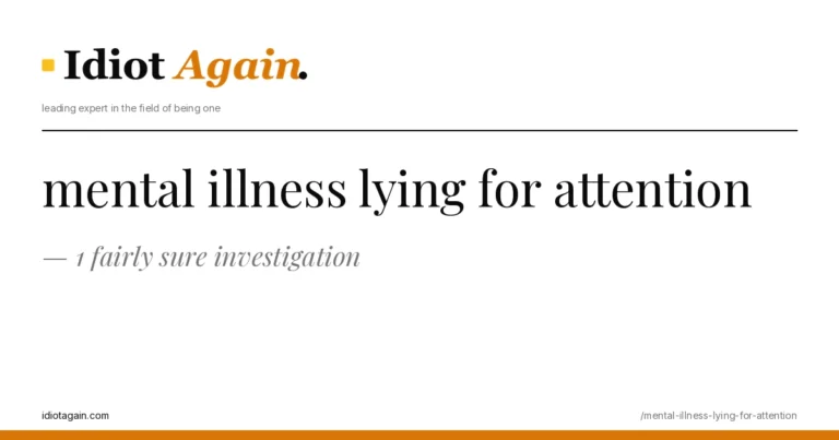 minimalist editorial cover about mental illness lying for attention, black ink and yellow tones, idiotagain.com