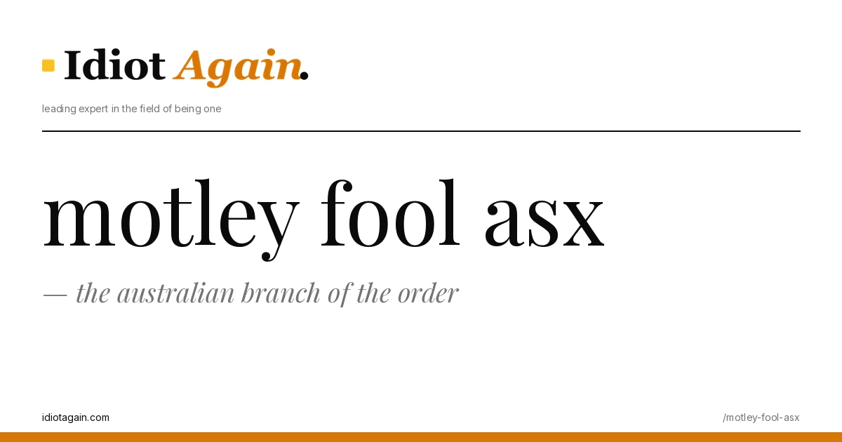 editorial illustration about motley fool asx — yellow and black palette, idiotagain.com style