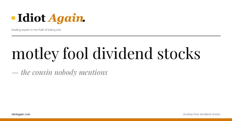 editorial illustration about motley fool dividend stocks — yellow and black palette, idiotagain.com style