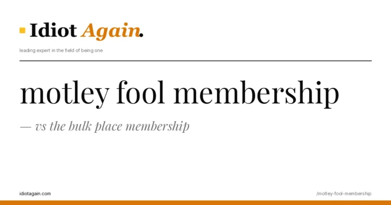 feature illustration for the motley fool membership essay on idiotagain.com