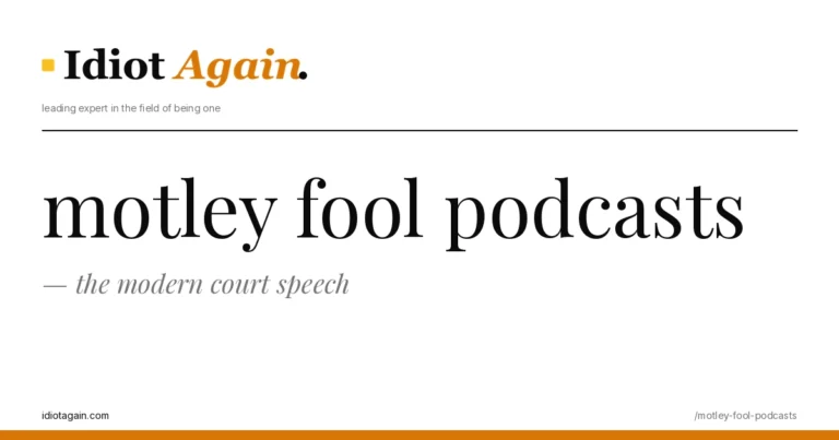 editorial illustration about motley fool podcasts — yellow and black palette, idiotagain.com style