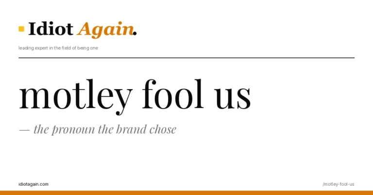 motley fool us on a yellow background — editorial cover illustration from idiotagain.com
