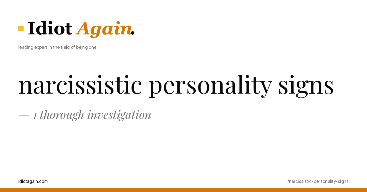 editorial illustration about narcissistic personality signs — yellow and black palette, idiotagain.com style