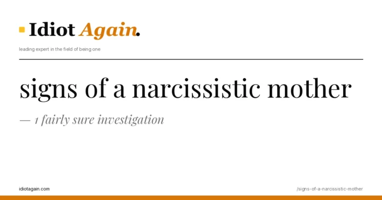 signs of a narcissistic mother, visualised — flat editorial illustration with yellow highlights, idiotagain.com