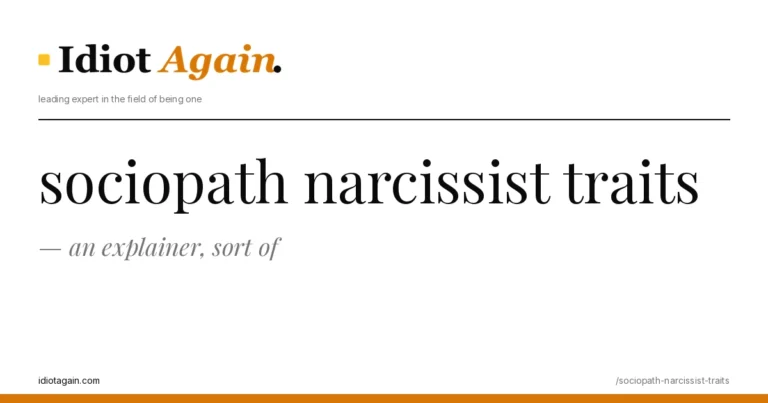 editorial illustration about sociopath narcissist traits — yellow and black palette, idiotagain.com style