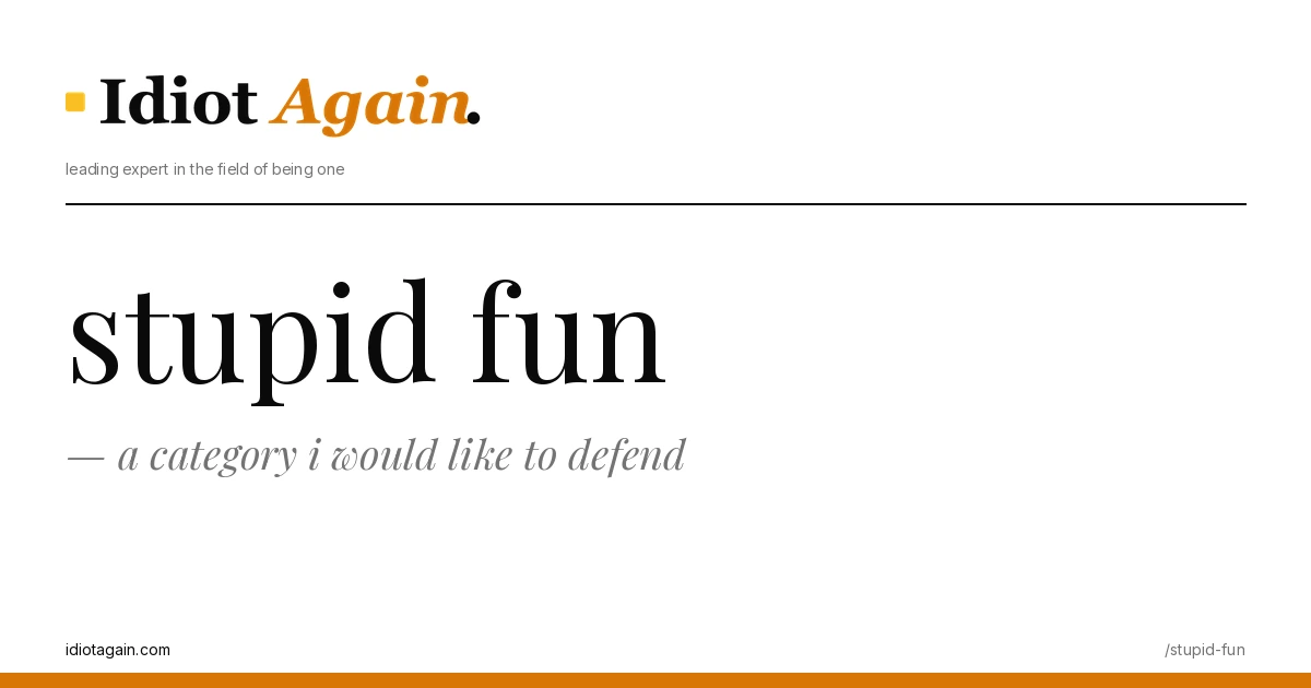 editorial illustration about stupid fun — yellow and black palette, idiotagain.com style