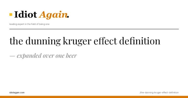 feature illustration for the the dunning kruger effect definition essay on idiotagain.com