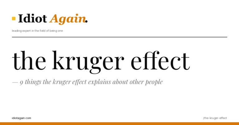 9 things the kruger effect explains about other people 3 the kruger effect, visualised — flat editorial illustration with yellow highlights, idiotagain.com