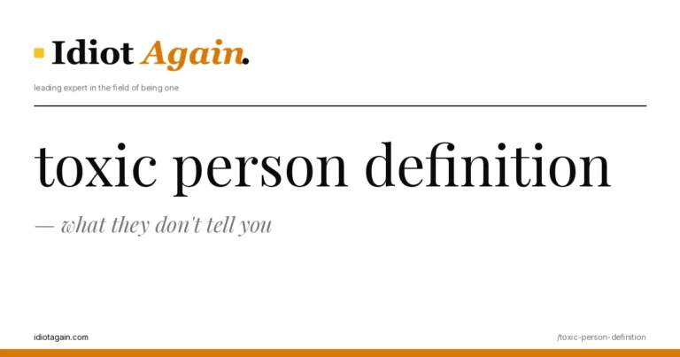 editorial illustration about toxic person definition — yellow and black palette, idiotagain.com style